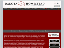Tablet Screenshot of dakotahomestead.com